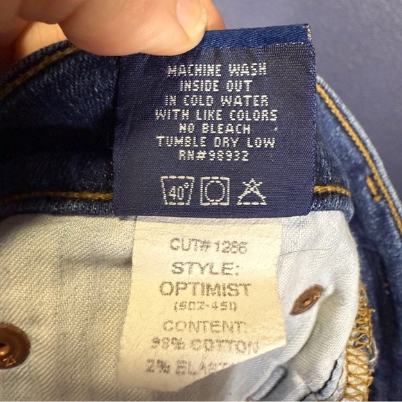 Principle Denim Innovators Cropped Jeans with White Stripe, Size 28 - Picture 7 of 7